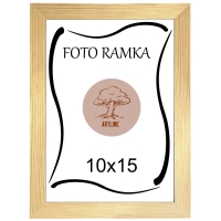 Ramka foto 10x15 drewniana (2,2/1,5) z zawieszką