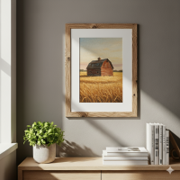 Ramka do obrazu lustra tablicy rustykalna z naturalnymi sękami 50x70