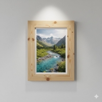 RAMA RUSTYKALNA 50x70 pusta do obrazu 4cm szeroka