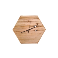 Ręcznie robiony zegar ścienny z drewna sosnowego | Rustykalny styl | Naturalna sosna z sękami