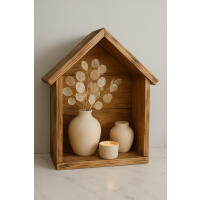 szopka ramka dekoracja drewniana OPALANA