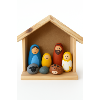 szopka ramka dekoracja drewniana