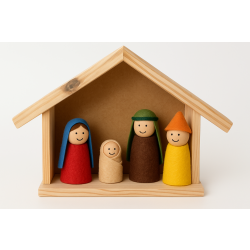 szopka ramka dekoracja drewniana