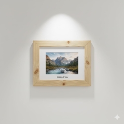 RAMA RUSTYKALNA 50x70 pusta do obrazu 4cm szeroka