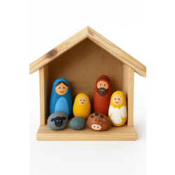 szopka ramka dekoracja drewniana