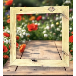 RAMA RUSTYKALNA 50x50 pusta do obrazu 4cm szeroka