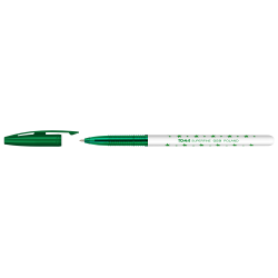 Długopis jednorazowy w gwiazdki - zielony, Superfine