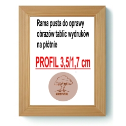 Rama drewniana 120x120 szerokość 3,5cm PUSTA do obrazu lustra